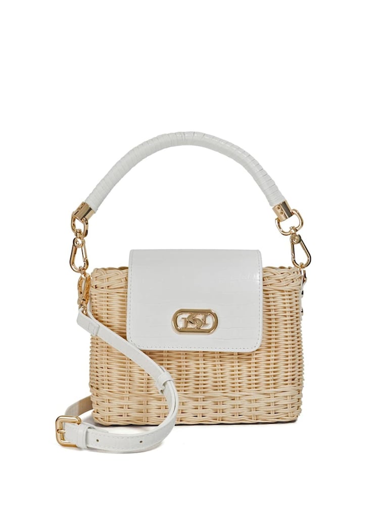 Dune London Blue Decorative Small Basket Bag - Image 2 of 5