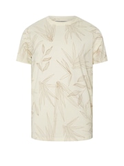 BadRhino Big & Tall Natural Leaf Print 100% Cotton T-Shirt - Image 1 of 2