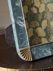 Green Marbled and Gold Decorative Photo Frame - Image 2 of 4