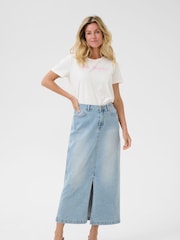 Cream Blue CREbba Denim Skirt - Image 2 of 5