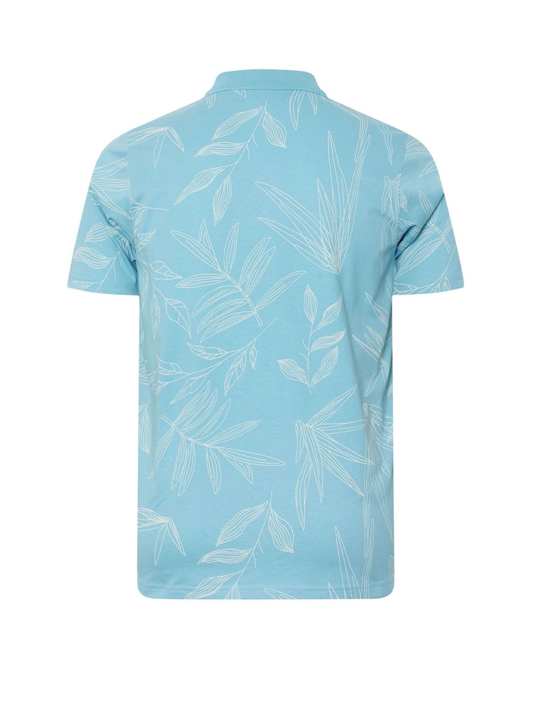 BadRhino Big & Tall Blue 100% Cotton Polo Shirt - Image 2 of 2 BadRhino Big & Tall Blue 100% Cotton Polo Shirt - Image 2 of 2