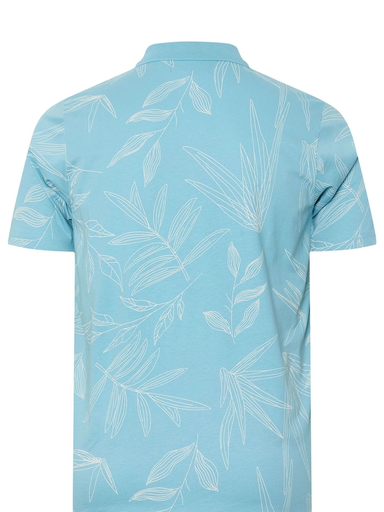BadRhino Big & Tall Blue 100% Cotton Polo Shirt - Image 1 of 6