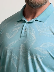 BadRhino Big & Tall Blue 100% Cotton Polo Shirt - Image 4 of 6