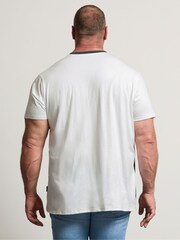 siva - BadRhino Big & Tall Cut & Sew Slogan 100% Cotton T-Shirt - Slika 3 iz 6