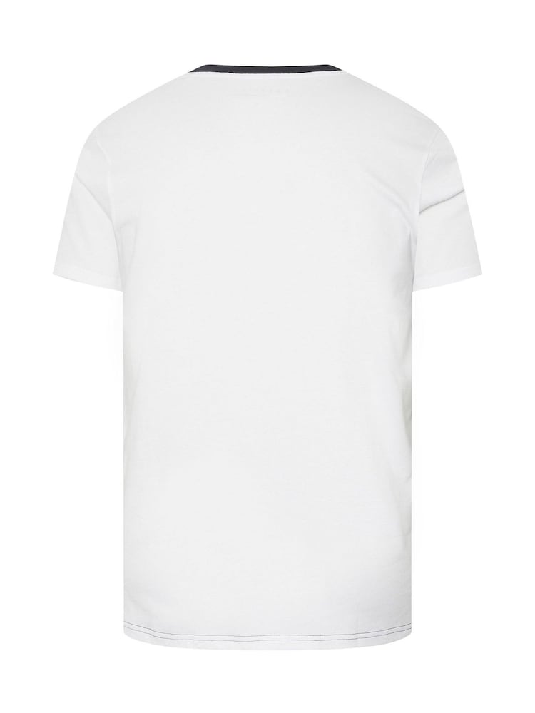 siva - BadRhino Big & Tall Cut & Sew Slogan 100% Cotton T-Shirt - Slika 6 iz 6