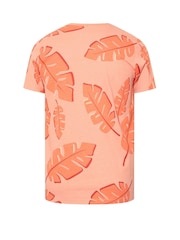 Rosa - BadRhino Big & Tall Leaf Print 100% Cotton T-Shirt - Imagen 6 de 6