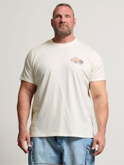 BadRhino Big & Tall White Racing Car 100% Cotton T-Shirt - Image 1 of 6