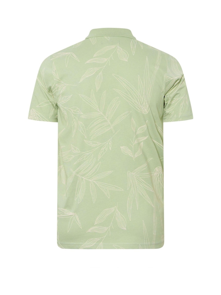 BadRhino Big & Tall Green 100% Cotton Polo Shirt - Image 2 of 2