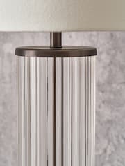 Pacific Lifestyle Clear Ciara Glass and Metal Table Lamp - Image 2 of 5