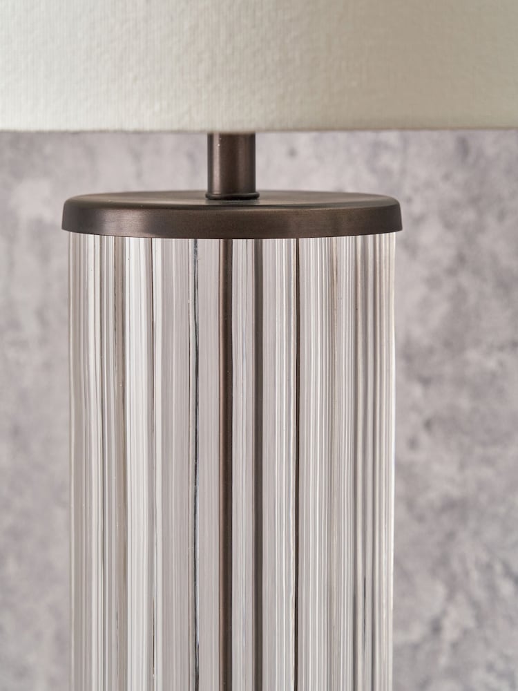 Pacific Lifestyle Clear Ciara Glass and Metal Table Lamp - Image 2 of 5