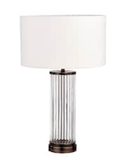 Pacific Lifestyle Clear Ciara Glass and Metal Table Lamp - Image 4 of 5