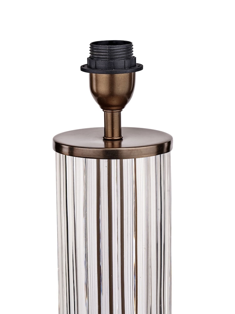 Pacific Lifestyle Clear Ciara Glass and Metal Table Lamp - Image 5 of 5