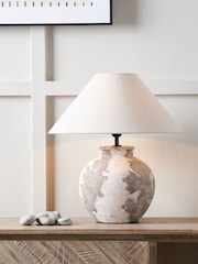 Pacific Lifestyle Antique Lulia Antique Finish Stoneware Table Lamp - Image 1 of 5