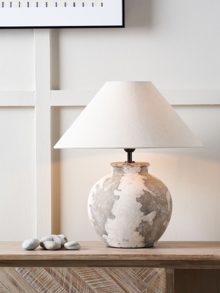 Pacific Lifestyle Antique Lulia Antique Finish Stoneware Table Lamp - Image 1 of 5