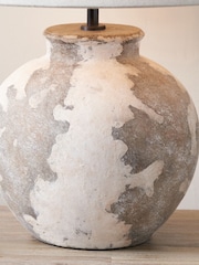 Pacific Lifestyle Antique Lulia Antique Finish Stoneware Table Lamp - Image 3 of 5