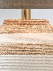 Pacific Lifestyle Natural Talalla Sea Grass Round Table Lamp - Image 2 of 5