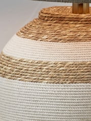 Pacific Lifestyle Natural Talalla Sea Grass Round Table Lamp - Image 3 of 5