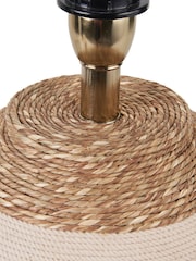 Pacific Lifestyle Natural Talalla Sea Grass Round Table Lamp - Image 5 of 5
