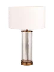 Pacific Lifestyle Clear Ciara Glass and Metal Table Lamp - Image 3 of 4