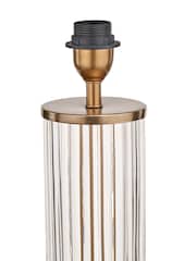 Pacific Lifestyle Clear Ciara Glass and Metal Table Lamp - Image 4 of 4