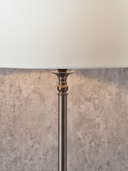 Pacific Lifestyle Antique Bronze Piero Metal Candlestick Table Lamp - Image 2 of 4