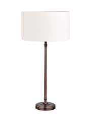 Pacific Lifestyle Antique Bronze Piero Metal Candlestick Table Lamp - Image 3 of 4