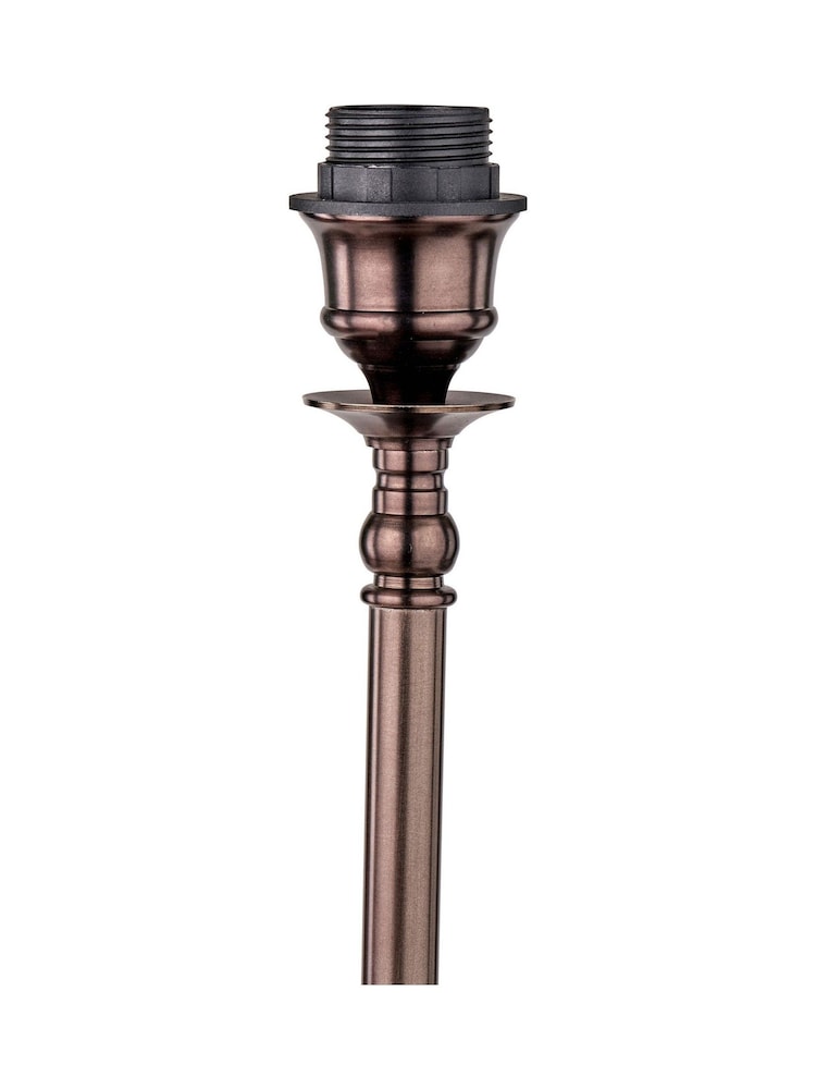 Pacific Lifestyle Antique Bronze Piero Metal Candlestick Table Lamp - Image 4 of 4