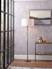 Pacific Lifestyle Antique Bronze Piero Metal Candlestick Floor Lamp - Image 1 of 4