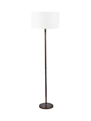 Pacific Lifestyle Antique Bronze Piero Metal Candlestick Floor Lamp - Image 3 of 4