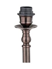 Pacific Lifestyle Antique Bronze Piero Metal Candlestick Floor Lamp - Image 4 of 4