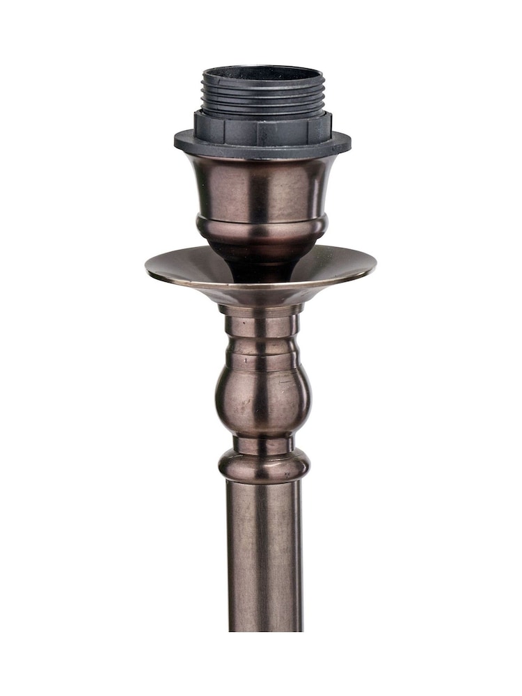 Pacific Lifestyle Antique Bronze Piero Metal Candlestick Floor Lamp - Image 4 of 4