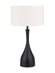 Pacific Lifestyle Black Llora Metal Curved Table Lamp - Image 3 of 4