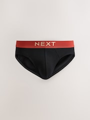 Black Pastel Waistband 5 Pack Cotton Rich Briefs - Image 2 of 9