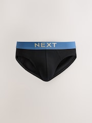 Black Pastel Waistband 5 Pack Cotton Rich Briefs - Image 5 of 9