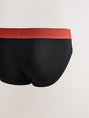 Black Pastel Waistband 5 Pack Cotton Rich Briefs - Image 7 of 9