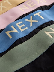 Black Pastel Waistband 5 Pack Cotton Rich Briefs - Image 9 of 9