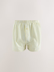 Orange/Blue Stripe 4 pack Woven Pure Boxers - Image 2 of 8