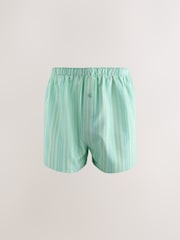 Orange/Blue Stripe 4 pack Woven Pure Boxers - Image 6 of 8