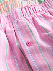 Orange/Blue Stripe 4 pack Woven Pure Boxers - Image 8 of 8