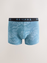 Blue Licence Blue Hokusai Trunks 3 Pack - Image 3 of 7