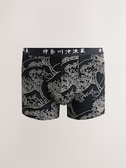 Blue Licence Blue Hokusai Trunks 3 Pack - Image 4 of 7