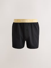Black Pastel Waistband 5 Pack Loose Boxers - Image 4 of 9
