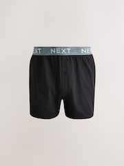 Black Pastel Waistband 5 Pack Loose Boxers - Image 5 of 9