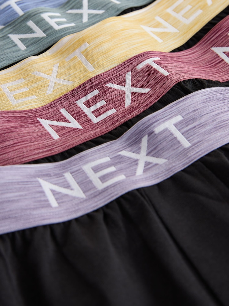 Black Pastel Waistband 5 Pack Loose Boxers - Image 9 of 9 Black Pastel Waistband 5 Pack Loose Boxers - Image 9 of 9