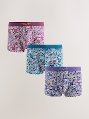 أحمر/أزرق - Tot Cat License Hipster Boxers - صورة 1 من 7