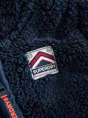 Superdry Blue Teddy Fleece Pramsuit - Image 4 of 6