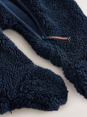 Superdry Blue Teddy Fleece Pramsuit - Image 6 of 6