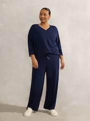 Live Unlimited Blue Curve Lightweight Supersoft 3/4 Sleeve Top - Image 3 of 4