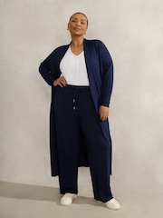 Blau - Live Unlimited Curve Lightweight Supersoft Straight Leg Trousers - Bild 1 von 4