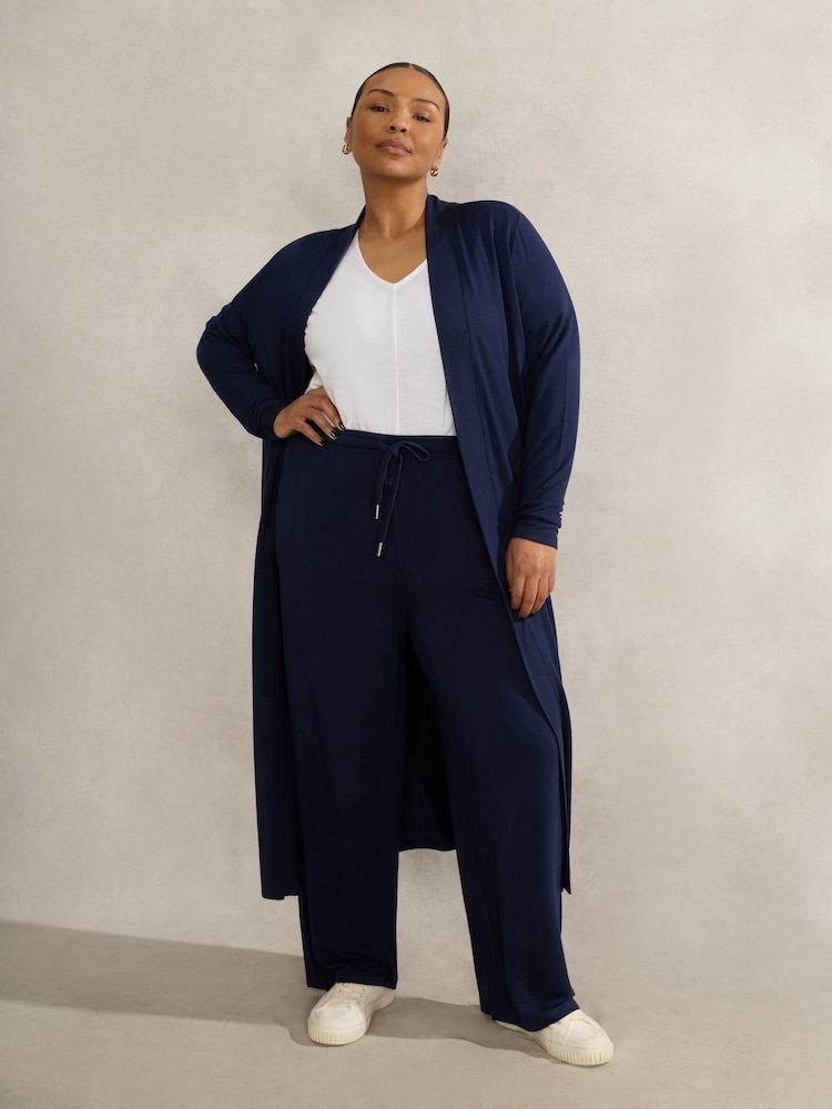Blau - Live Unlimited Curve Lightweight Supersoft Straight Leg Trousers - Bild 1 von 4
